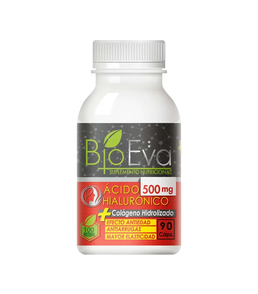BIOEVA  ACIDO HIALURONICO + COLAGENO HIDROLIZADO 500MG 90 CAPSULA