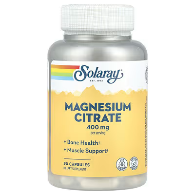 SOLARAY MAGNESIUM CITRATE 400 MG 90 CAPSULAS