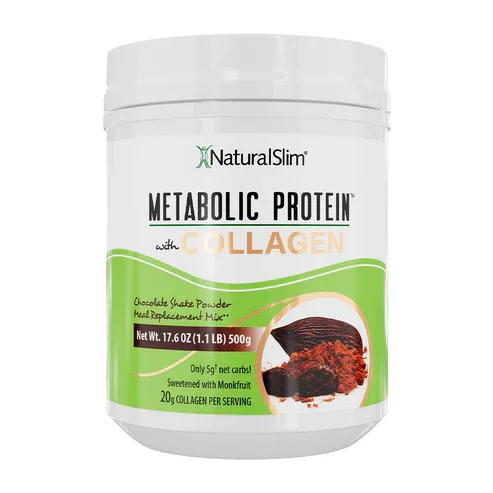 NATURALSLIM METABOLIC PROTEIN WITH COLLAGEN CHOCOLATE 17.6 OZ 1.1 LB