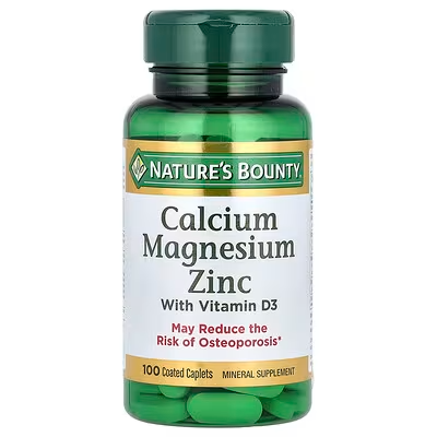 NATURE'S BOUNTY CALCIUM, MAGNESIUM, ZINC WHIT VITAMINA D3 100 C