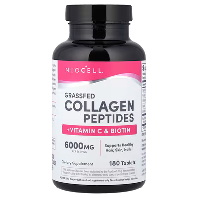 NEOCELL GRASSFED COLLAGEN PEPTIDES ++ VITAMIN C & BIOTIN 6000MG 180 TABLETA