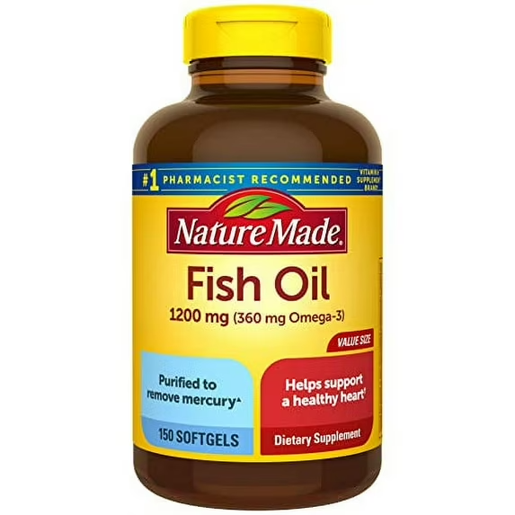 NATURE MADE FISH OIL 1200MG 150 SOFGELS