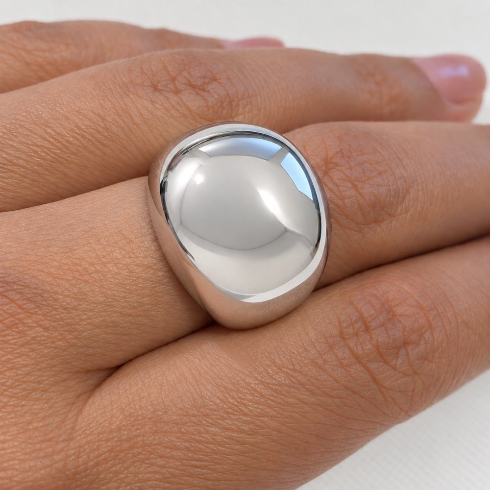 Anillo chunky liso - 1381