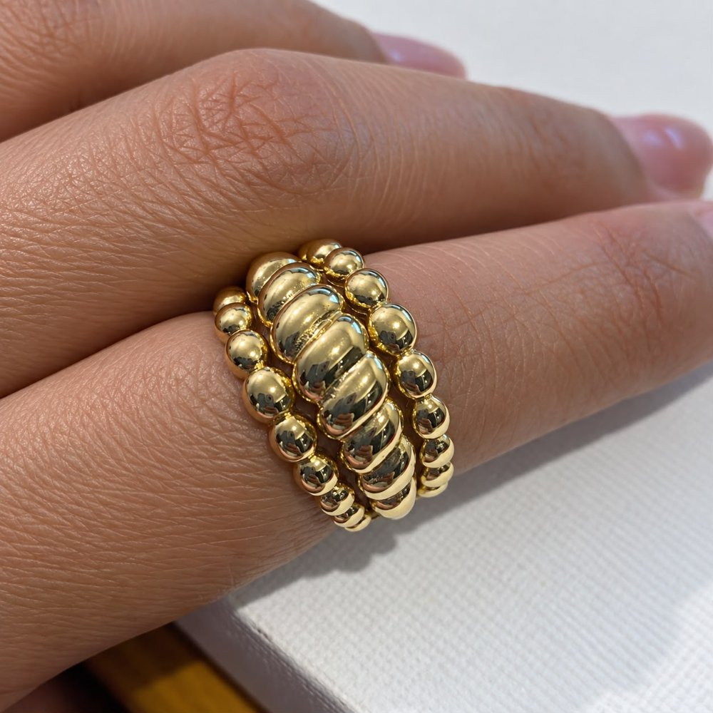 Anillo triple labrado - 1426