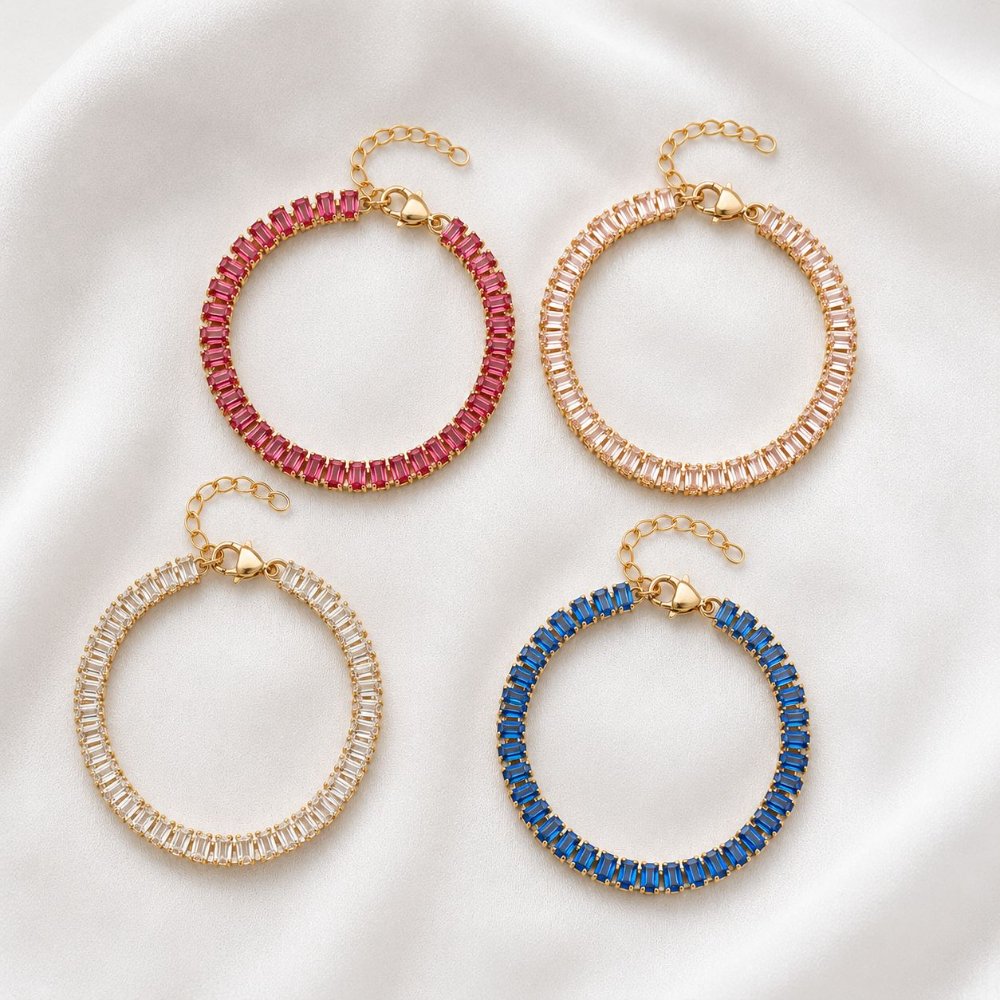 Pulsera baguette colores - 1553