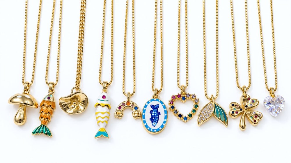 Cadena dorada dije personalizado diferentes diseños - 902