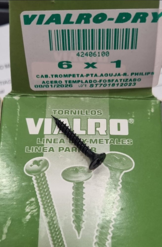 Tornillo (T2) "DRY" P/Madera 6x1
