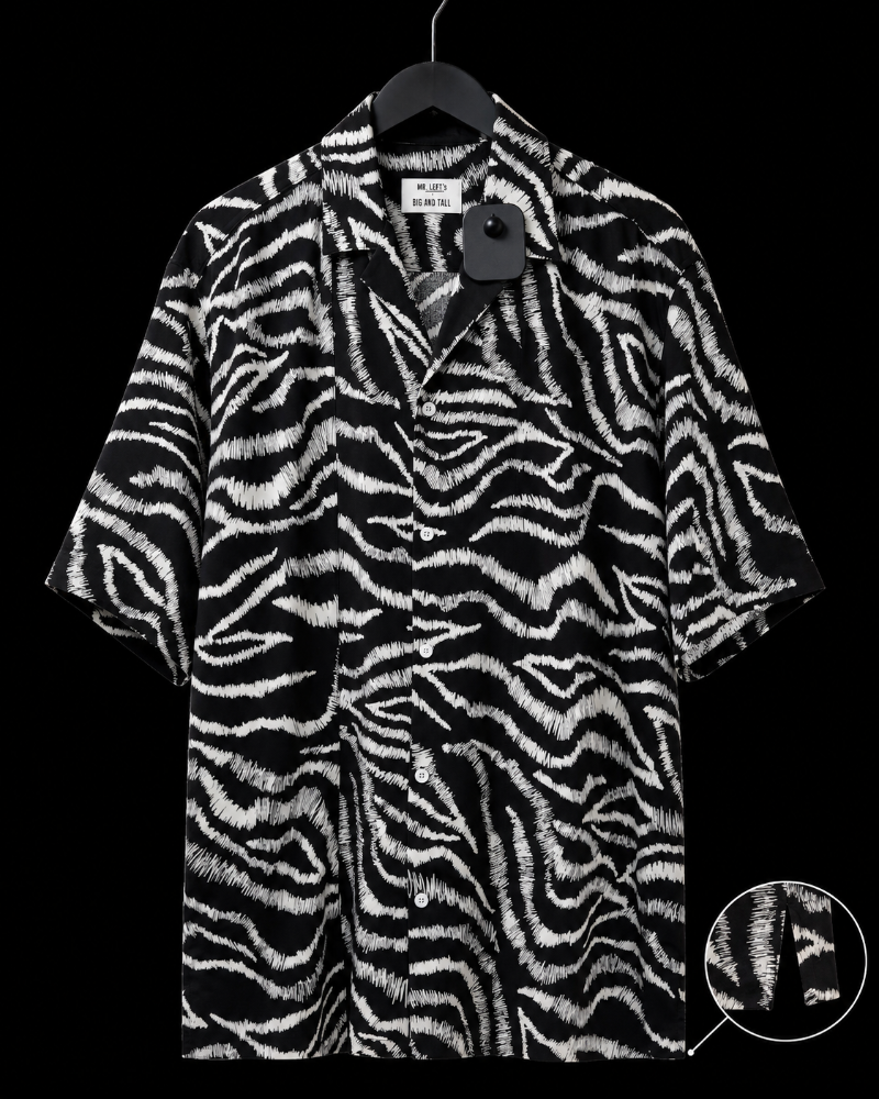 Camisa negra mini prins