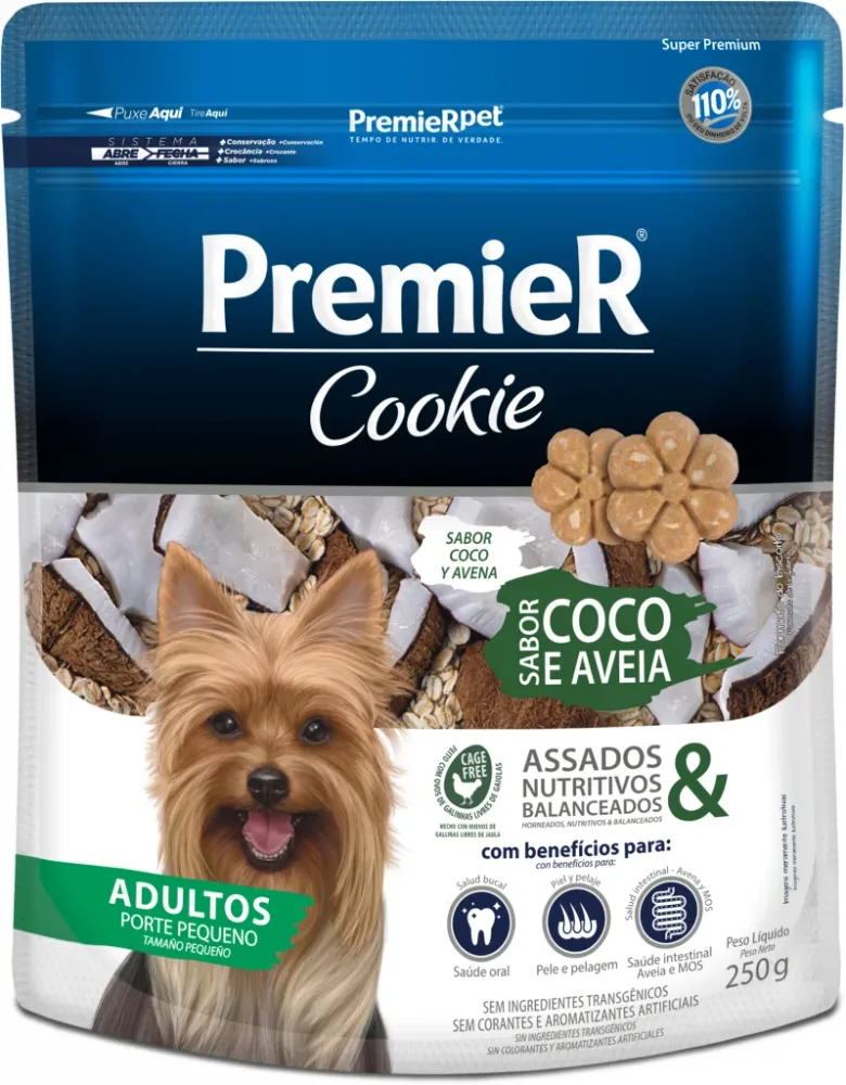 Premier Cookies Coco y Avena Adultos razas pequeñas 250g