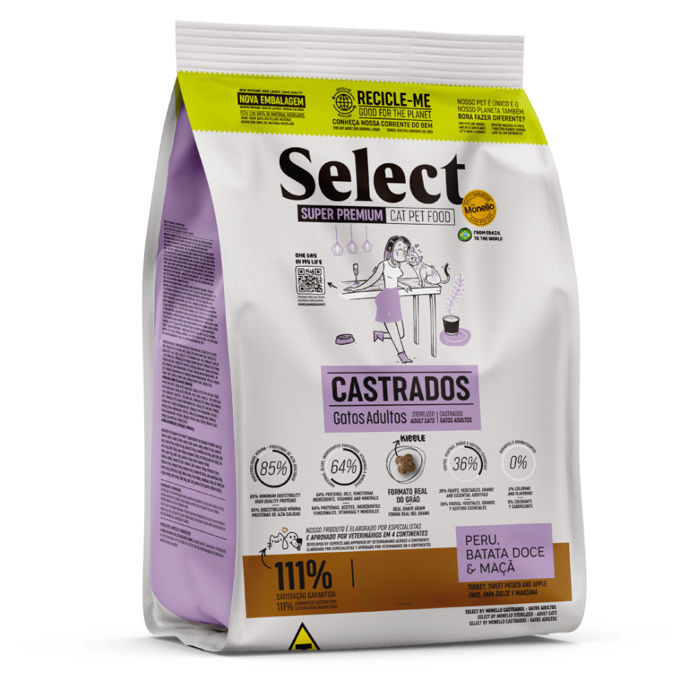 Monello Select Gatos Adultos Castrados 1.5 kg