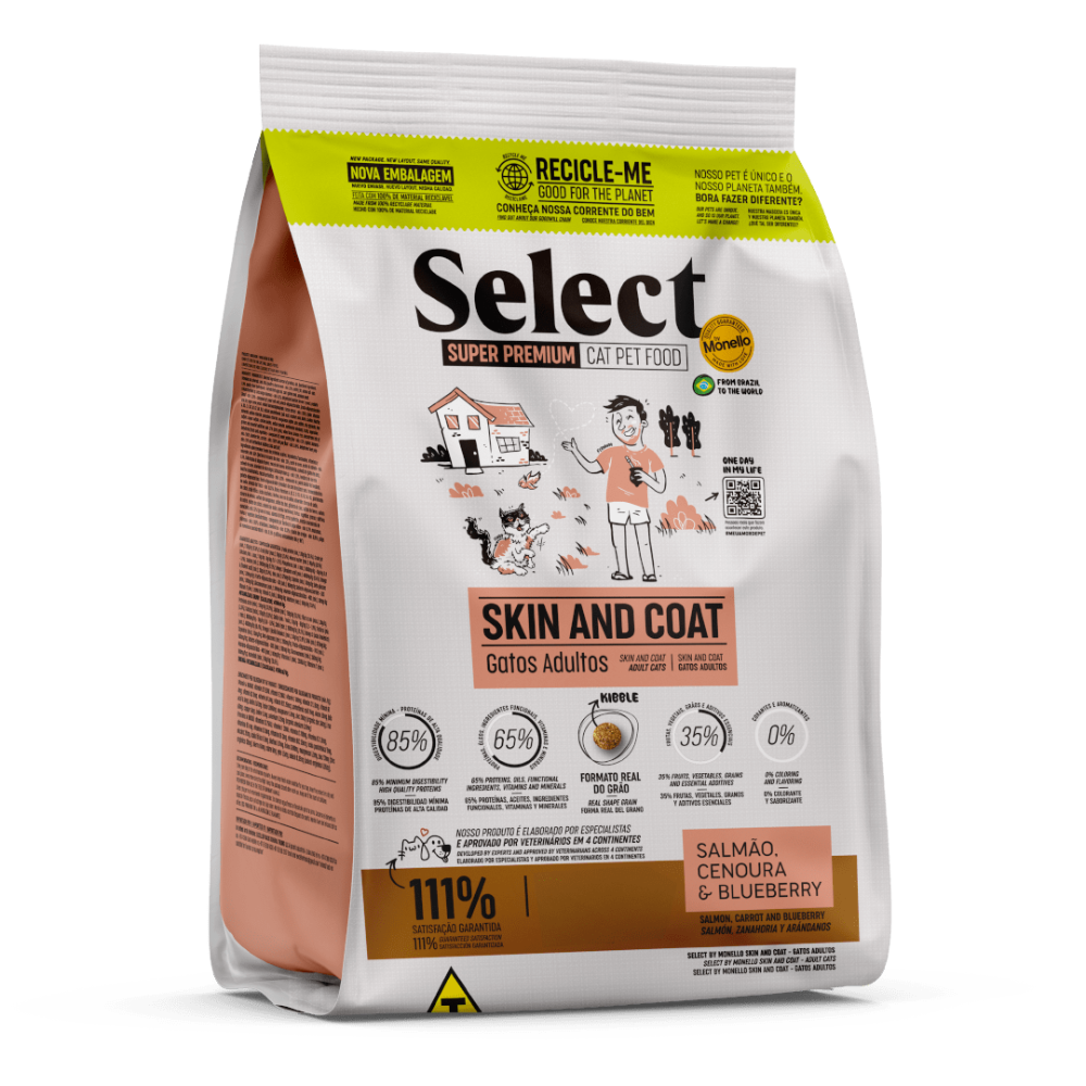 Monello Select Gatos Piel y Pelaje 1.5 kg