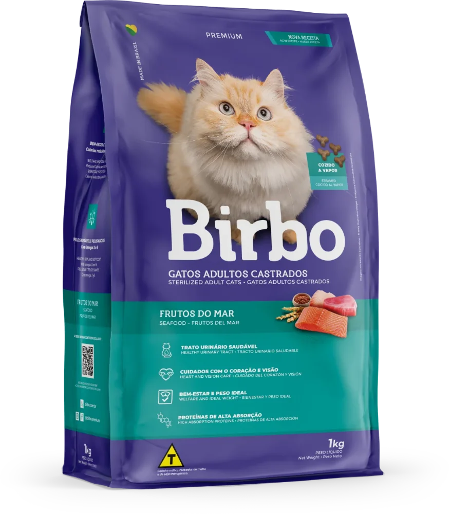 Birbo Premium Gatos Adultos Castrados 1kg
