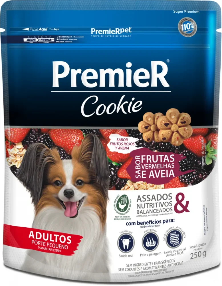 Premier Cookies frutos rojos y avena adultos 250g