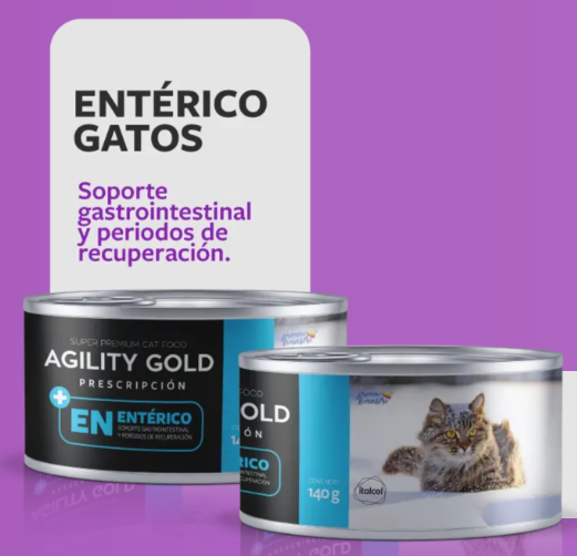 Agility Gold entérico gatos, lata 140g
