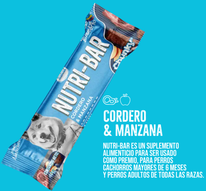 Chunky Nutri-Bar cordero y manzana 40g