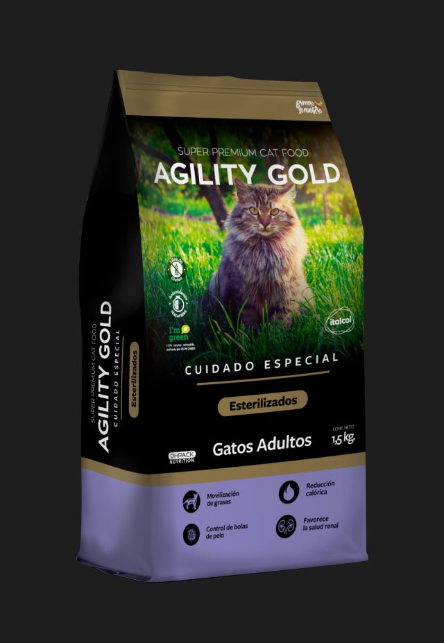 Agility Gold Cuidado Especial Gatos Adultos Esterilizados 1.5 kg