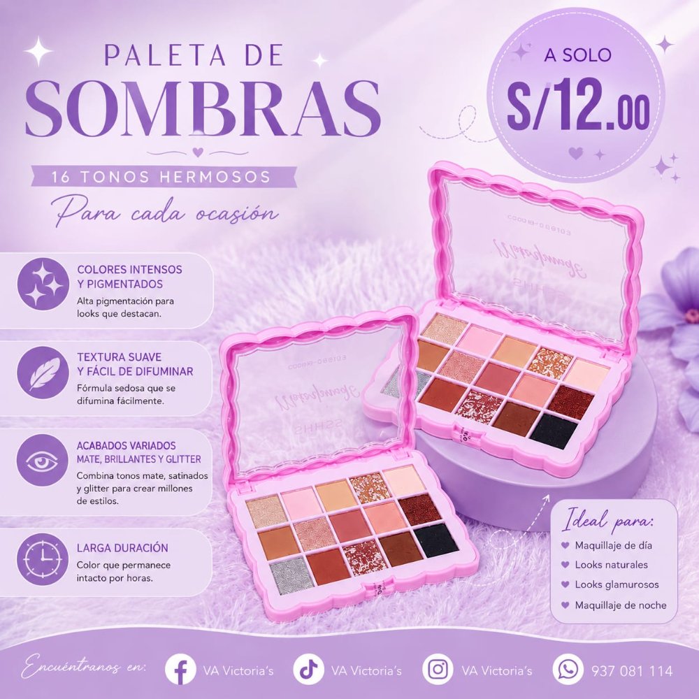 SOMBRA DE OJOS MAKE YOUTSELF LUCKY MOLDE BOX LINDA JHADE