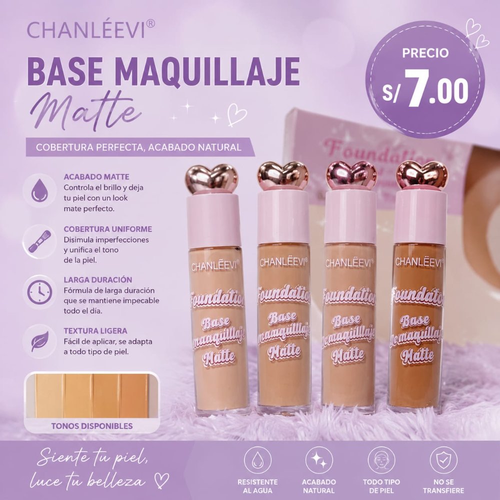 BASE FOUNDATION MATTE CHANLEEVI