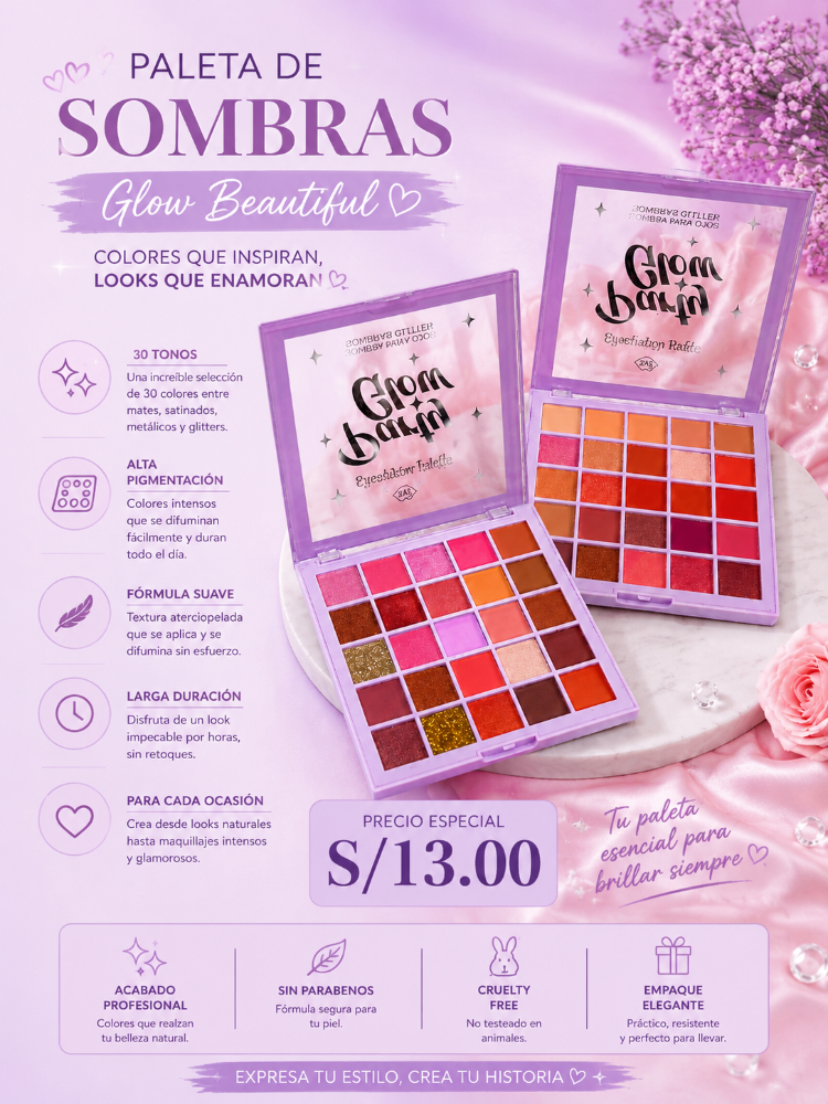 SOMBRAS PARTY GLOW SHERY GLAM