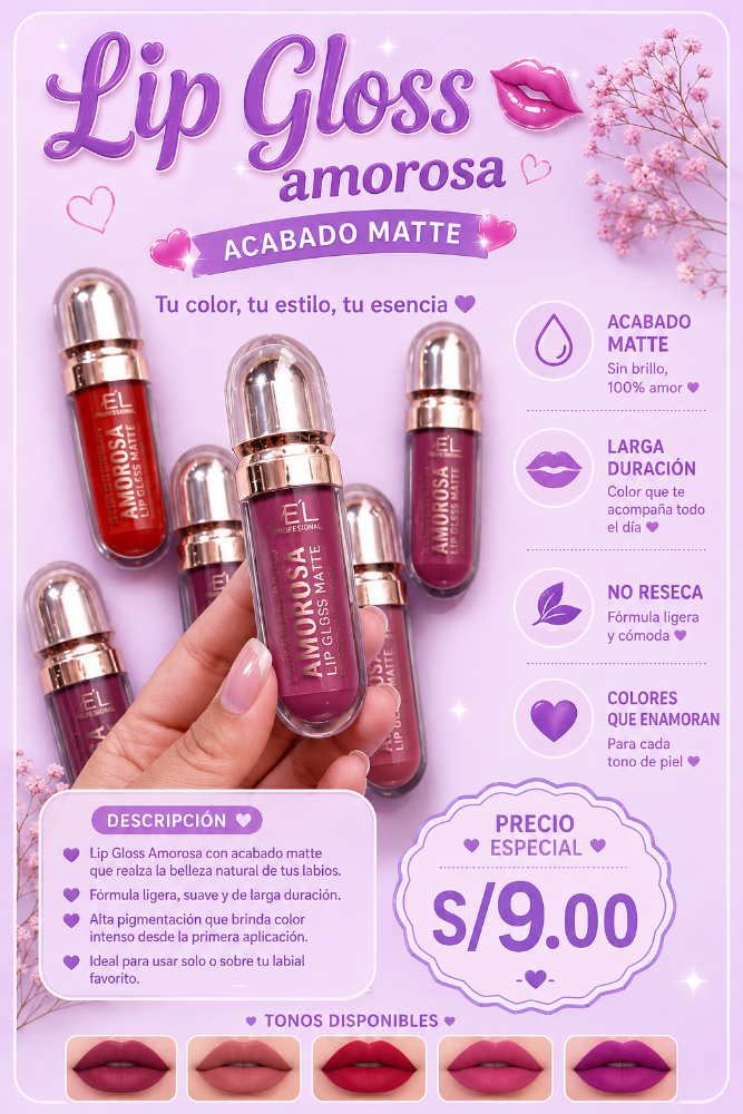 LIP GLOSS OLOW OIL GOLD AMOROSA REVEL