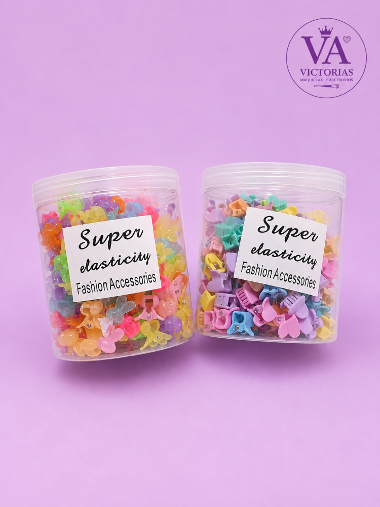 Set de mini ganchitos para el cabello