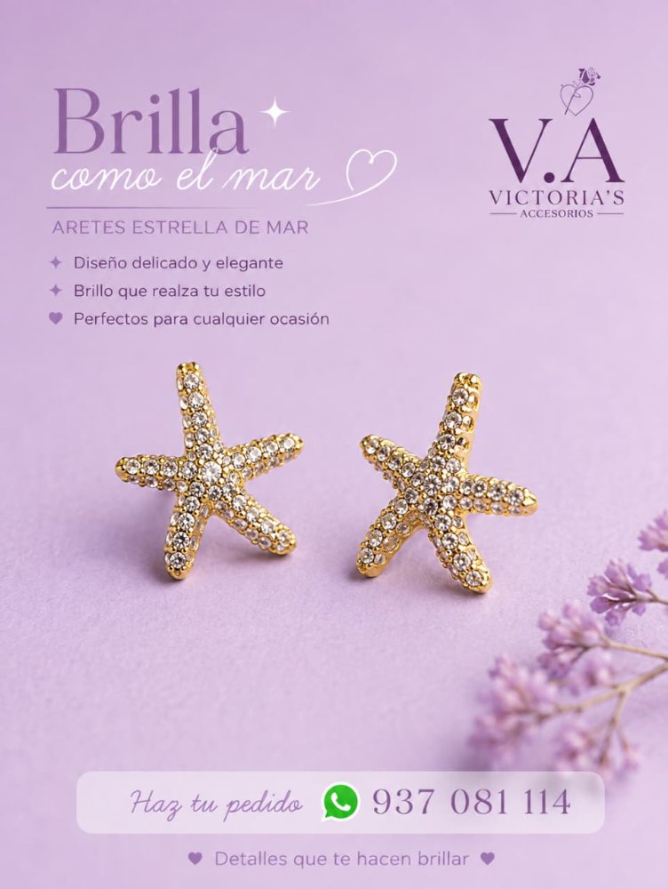 ARETE ESTRELLA CON ZIRCON DORADO
