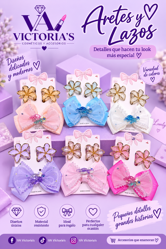SET DE LAZO Y GANCHOS PARA NIÑAS