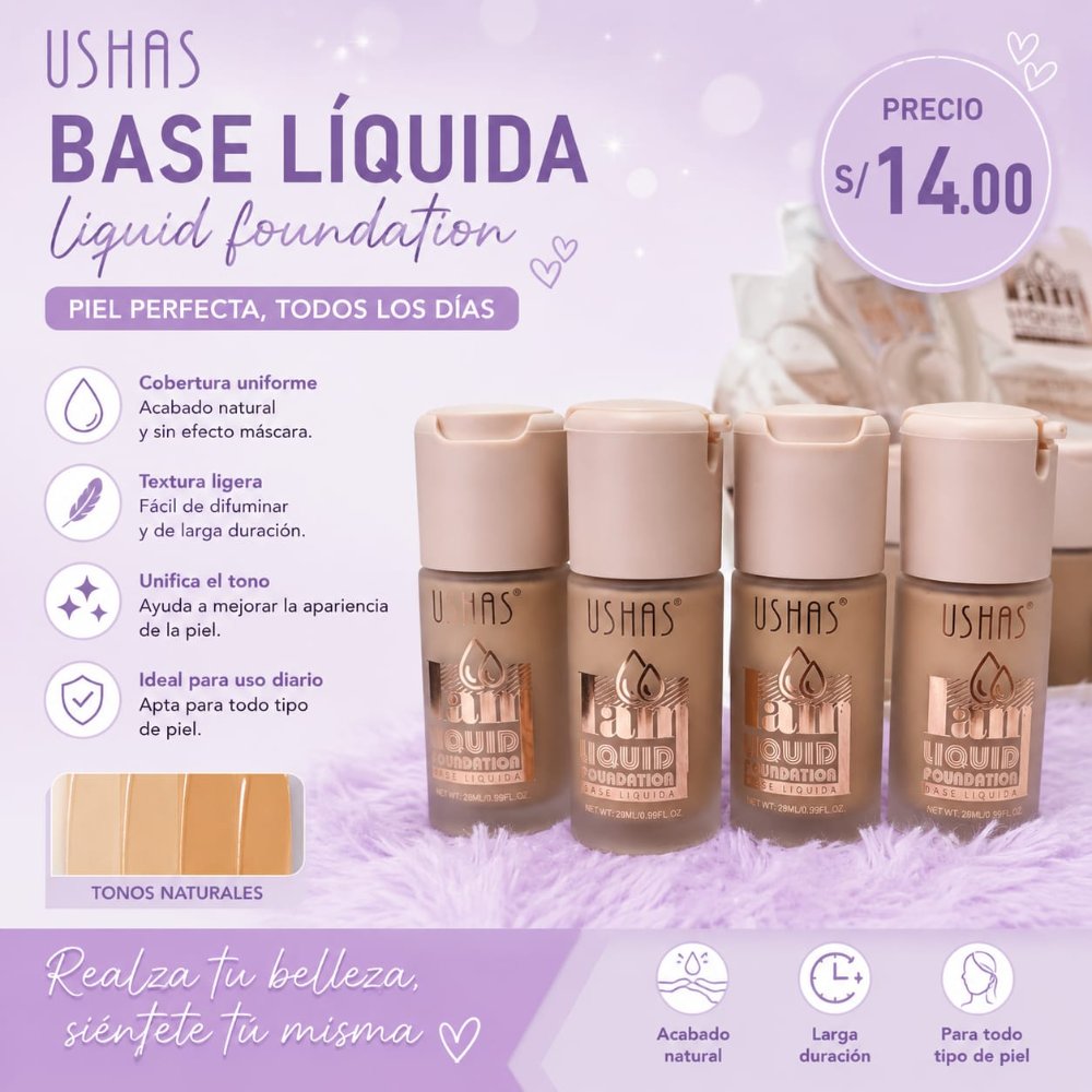 LAM LIQUID FOUNDATION BASE LIQUIDA  USHAS