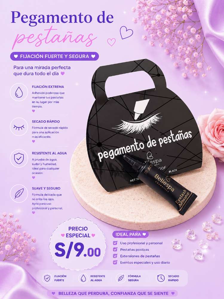PEGAMENTO DE PESTAÑAS ULTRA WATERPROOF BELLESPA