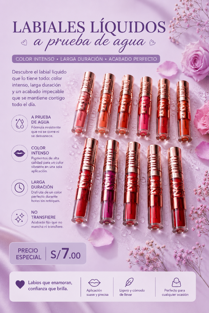 LABIAL LIQUIDO WATERPROOF SKY HIGH