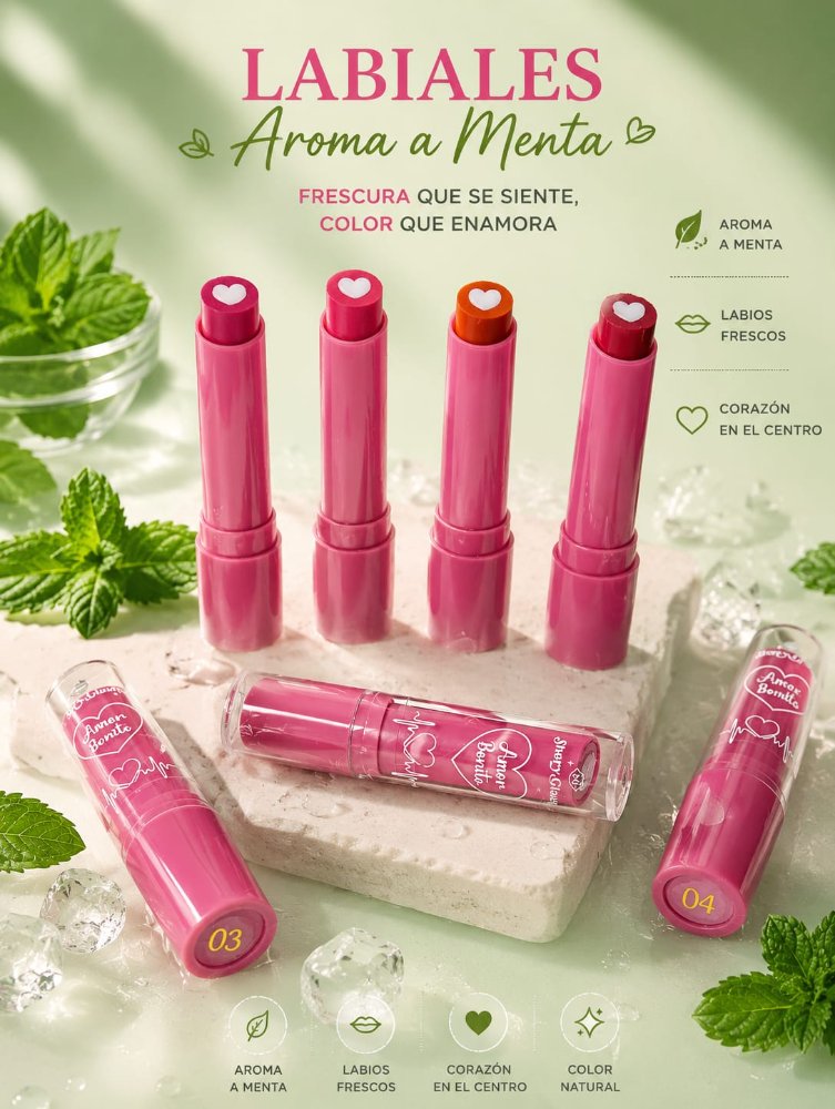 LABIAL EN BARRA AMOR BONITO SHERY GLAM