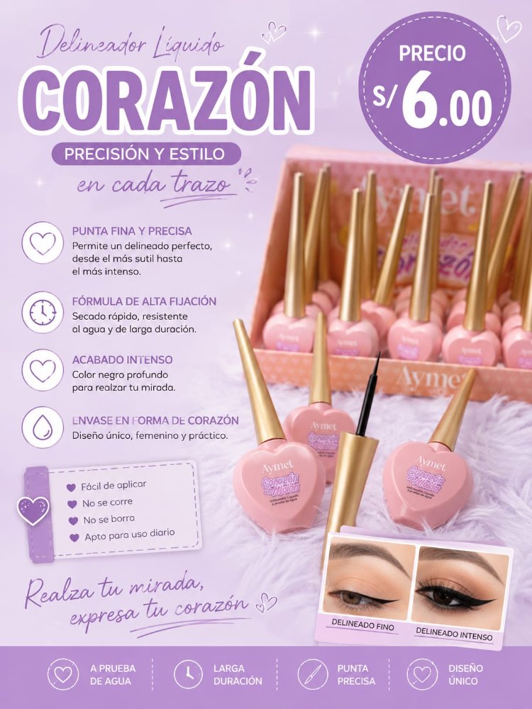 DELINEADOR CORAZON PUNTA PINCEL AYMET