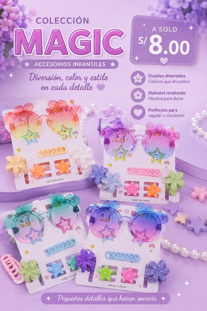 SET LENTES DE NIÑAS