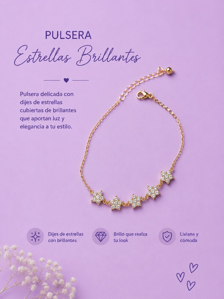 PULSERA FLOR PUNTO DE LUZ