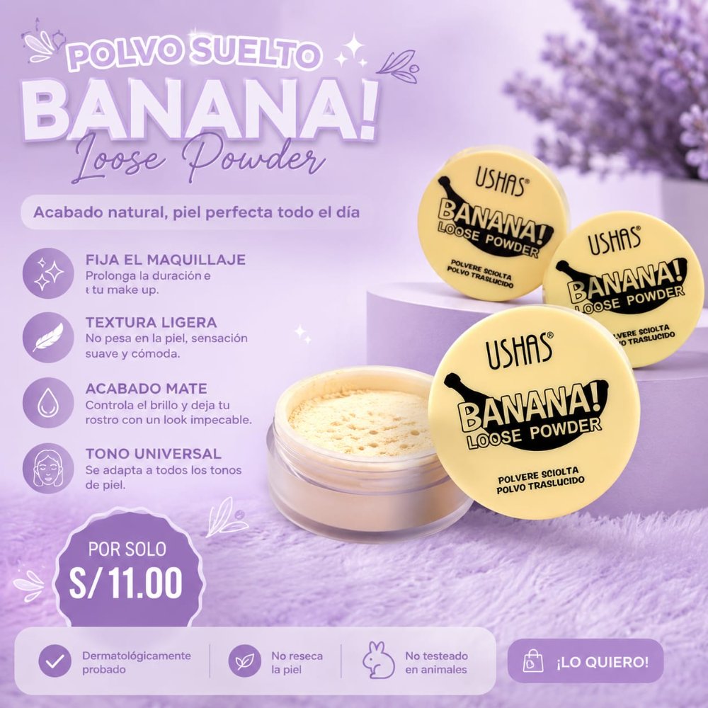 POLVO TRASLUCIDO BANANA
