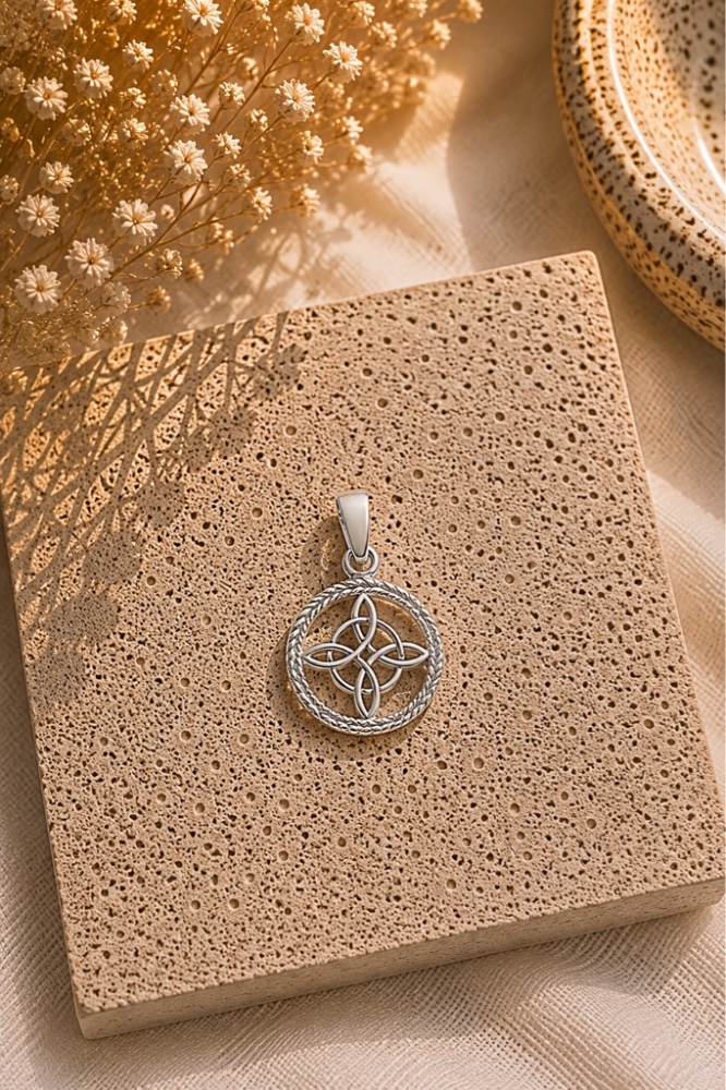 Dije Nudo de Bruja Celta – Plata Italiana 925