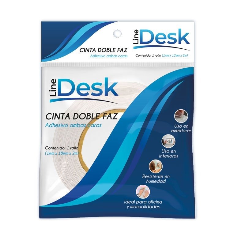 CINTA DOBLE FAZ DESK 18MMX5M