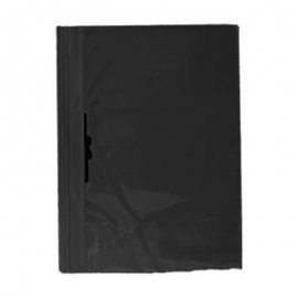 CARPETA FOLDER  TAPA TRANS OFIC  NEGRO PLASTIAZUL