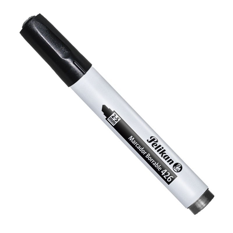 MARCADOR 426 PELIKAN  -  NEGRO BORRABLE