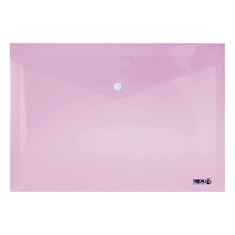 SOBRE BROCHE DESK A4 ROSADO 2094