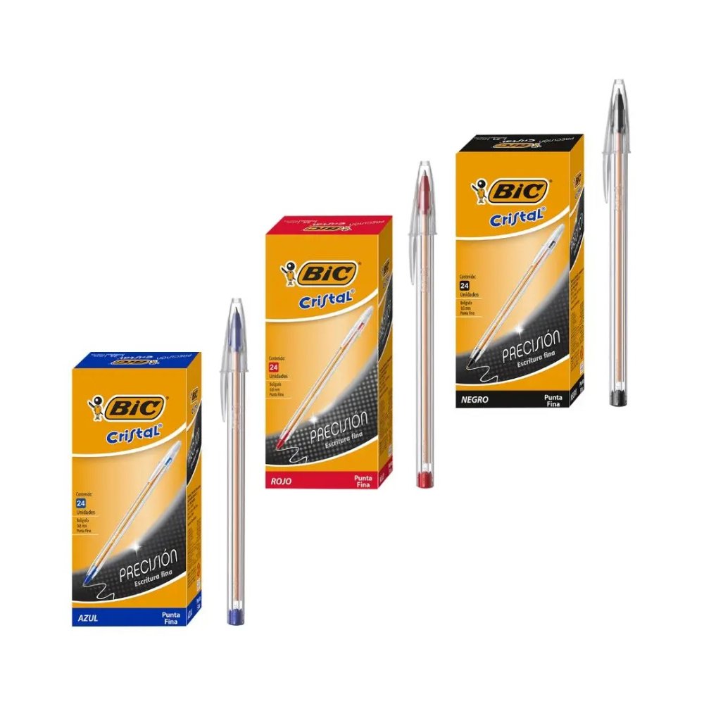 BIC ESFERO FINO AZUL ROJO- NEGRO