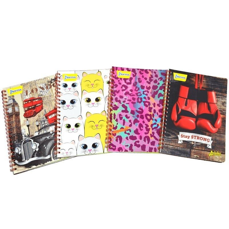 CUADERNO ESTILO 60 HOJAS A CUADROS