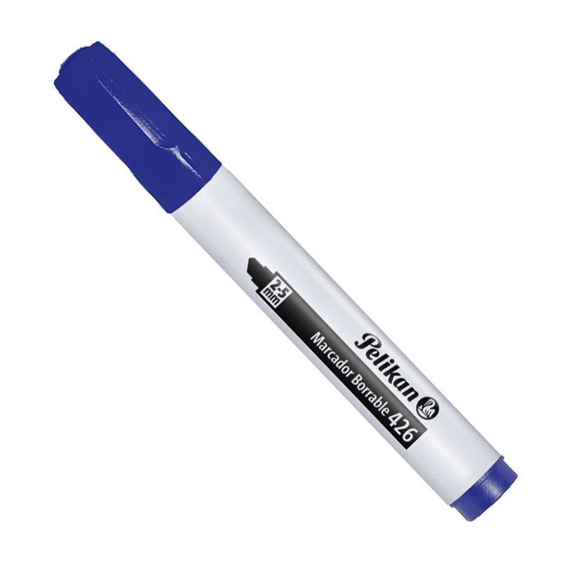 MARCADOR 426 PELIKAN  - AZUL BORRABLE