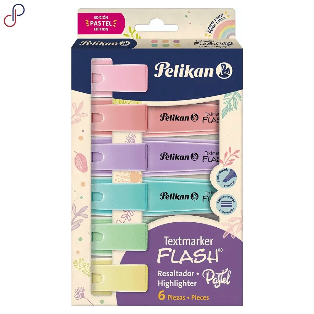 DESTACADOR FLASH PASTEL X6 V/COL