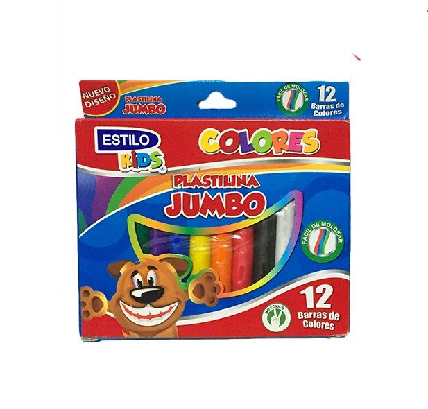 ESTILO PLASTILINA JUMBO 12COL