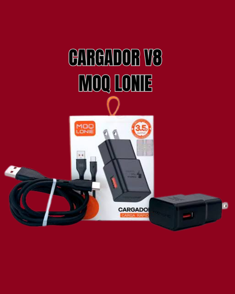 CARGADOR V8 MOQ LONIE