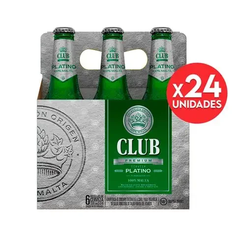 CLUB V DES PLATINO 330ML  CAJA