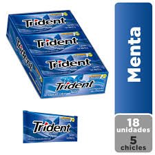 TRIDENT 153 GRS  MENTA X 18 UNIDADES