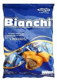 BIANCHI  CARAMELO  CHOCOLATE  X 100 UNIDADES