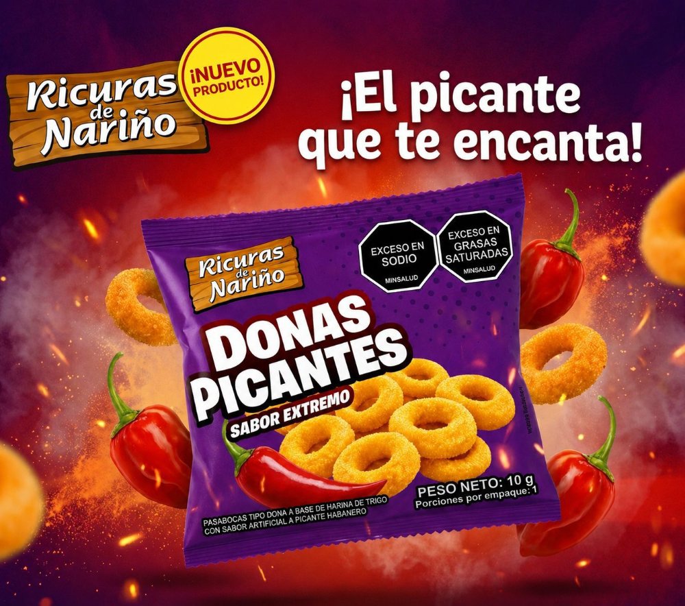 DONAS PICANTE  PAQUETE X 30 UNIDADES  10 GRS  C/U